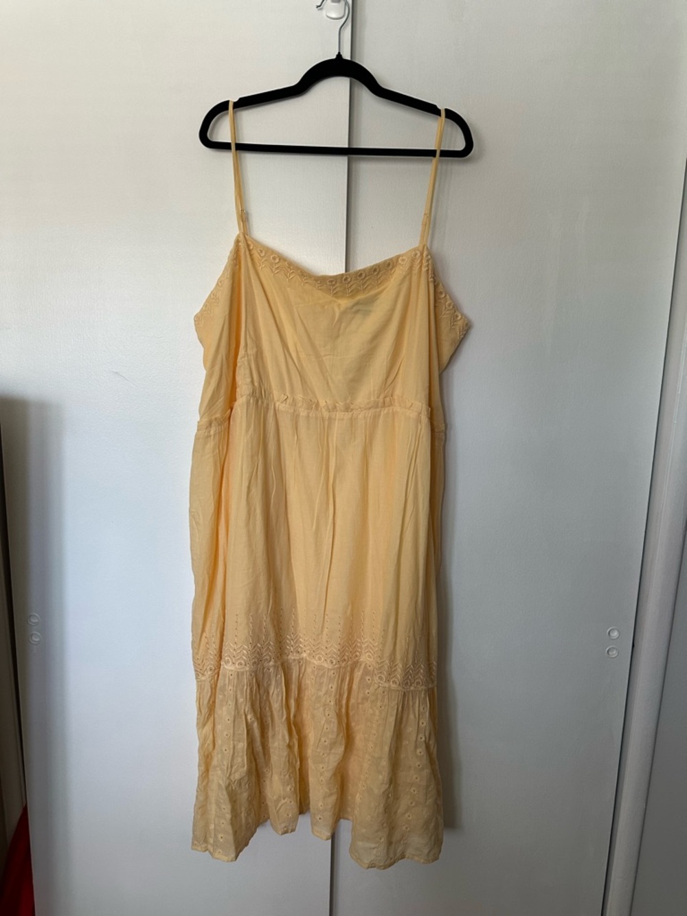 J. Crew Pale Butter Yellow Slip Dress size 3x new with tags.